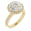 14K Yellow 1.50 CTW Diamond Engagement Ring Ref 4428057